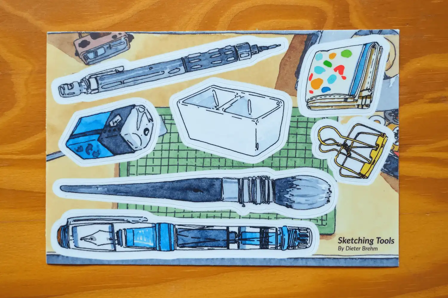 A cute sticker sheet of my favorite tools!